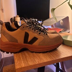 Veja Tan and Black Women's Sneakers